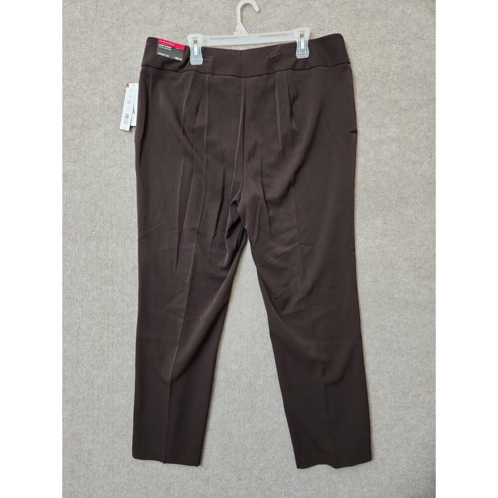 INVESTMENTS Park Ave Fit Dress Pants Womens 18W Brown Secret Support Pull On NEW - Picture 5 of 9